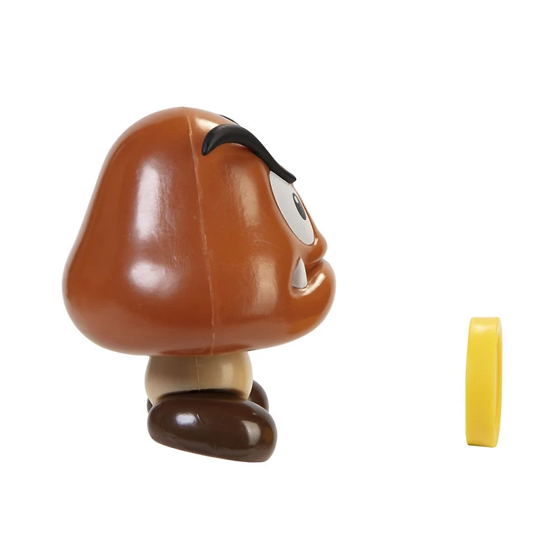  Figurines Super Mario 4 pouces - Goomba avec pièce de monnaie