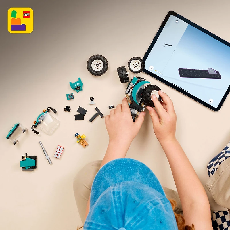 LEGO City Le tracteur - Ensemble de construction avec Fermier sur le Thème de la Ferme - Cadeau pour les 6 ans et plus - 60498