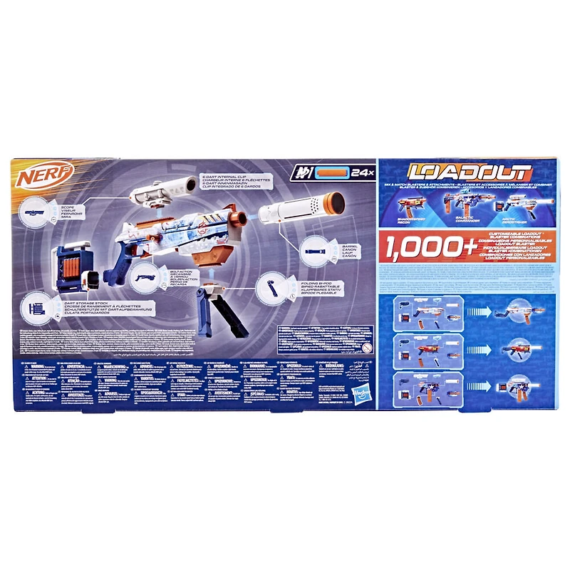 Nerf Loadout Arctic Zerostriker, blaster et fléchettes N1 - Notre exclusivité