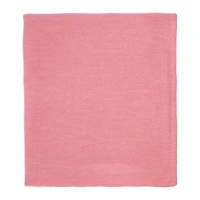 Amour Bébé Couverture en vison tricotée avec pull rose rose