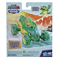 Pyjamasques Animal Power, Reptilo-Mobile, véhicule et figurine articulée Gluglu - Édition anglaise