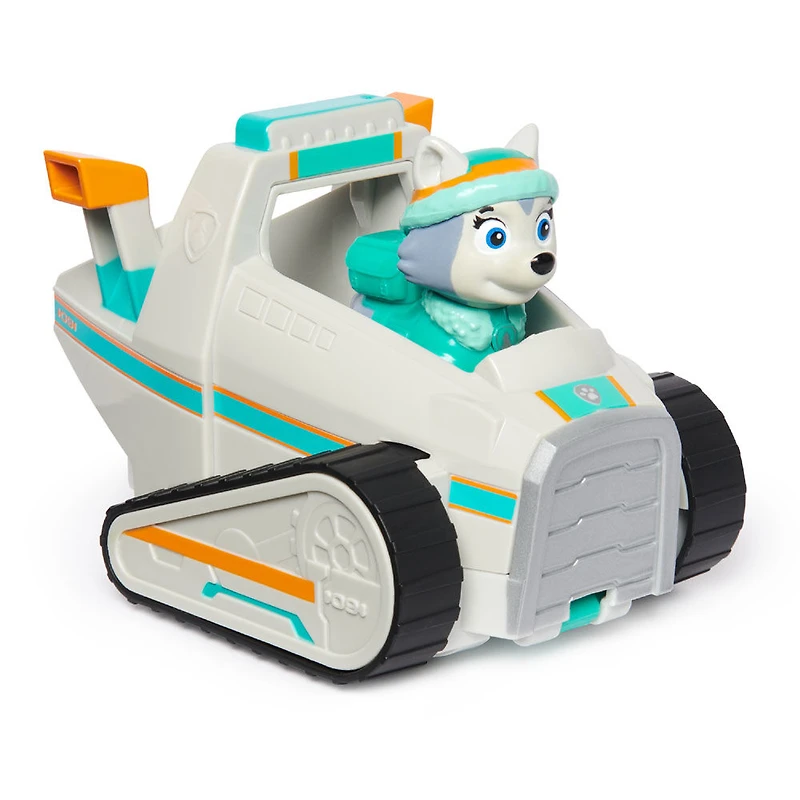 PAW Patrol, Everest's Snow Plow, Toy Car with Collectible Action Figure, Sustainably Minded Kids Toys