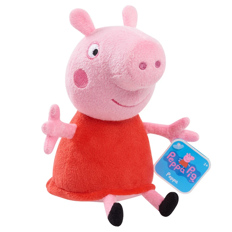 Peluche à Grains Peppa Pig de 20 cm (8 pouces) Peppa Pig, Petit Animal en Peluche Très Doux A Câliner