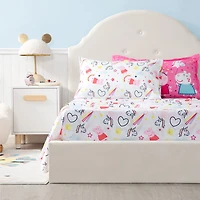 Peppa Pig 5-Piece Twin Comforter Set, Bed in a Bag