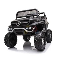 12V Mercedes Unimog 4WD Ride On - Black - English Edition