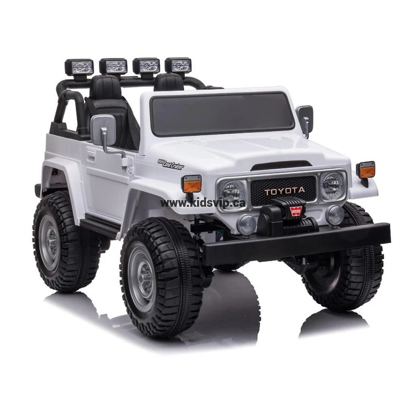 KIDSVIP Licensed Toyota Land Cruiser 2-Seater Kids' 4X4 24V Ride-On Truck w/ RC