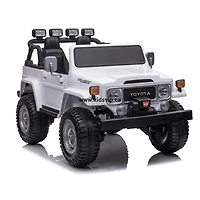 KIDSVIP Licensed Toyota Land Cruiser 2-Seater Kids' 4X4 24V Ride-On Truck w/ RC