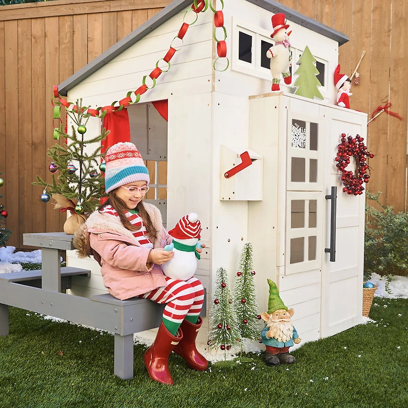 KidKraft Modern Outdoor Playhouse-White