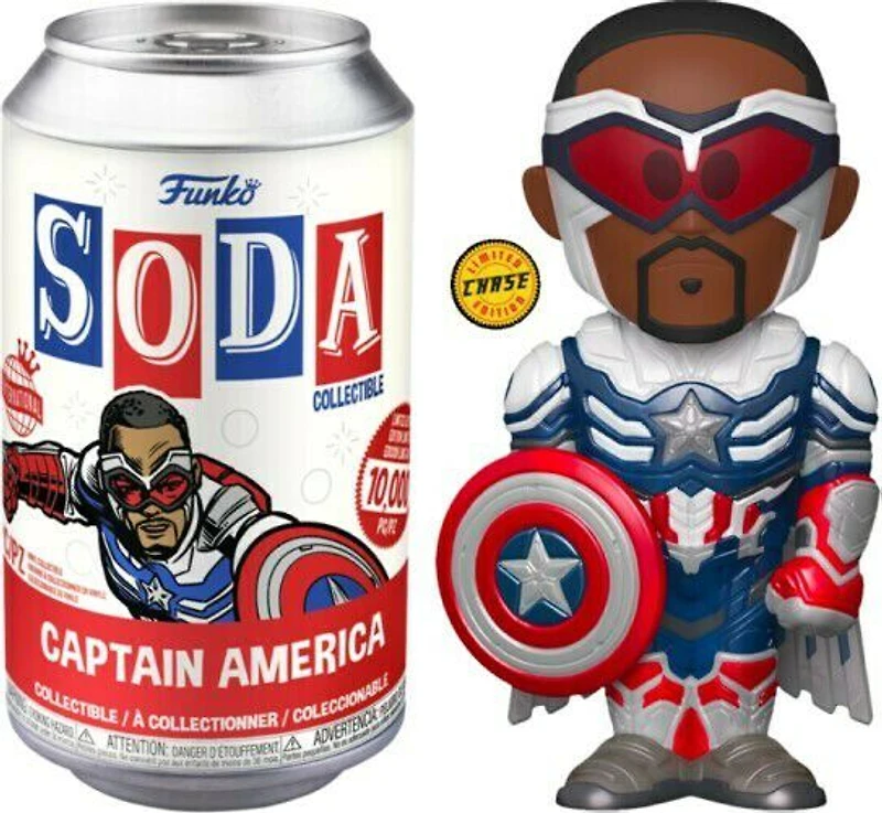 Figurine en Vinyle Captain America par Funko SODA! The Falcon and The Winter Soldier