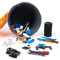 Meccano Junior, Kit de construction STEAM, Baril de 150 pièces