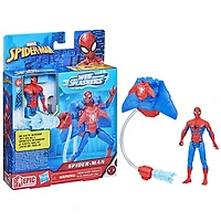 Marvel Spider-Man Aqua Web Warriors 4-Inch Spider-Man Action Figure with Refillable Water Gear Accessory