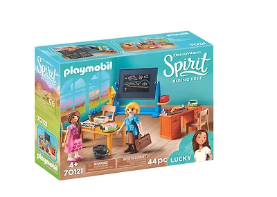 Playmobil Spirit Mademoiselle Kate Flores et salle de classe