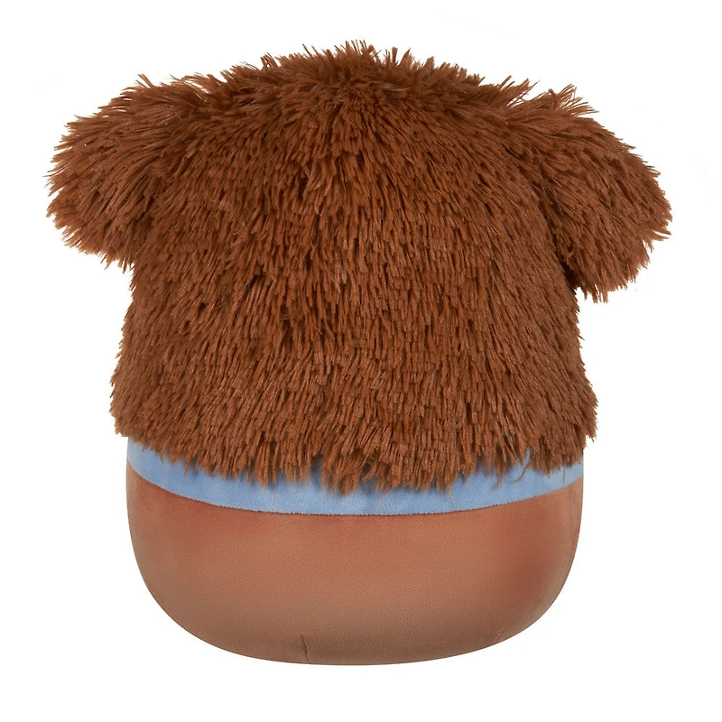 Peluche Squishmallows 12" - Benny le Yéti marron qui fait des clins d'oeil avec son écharpe