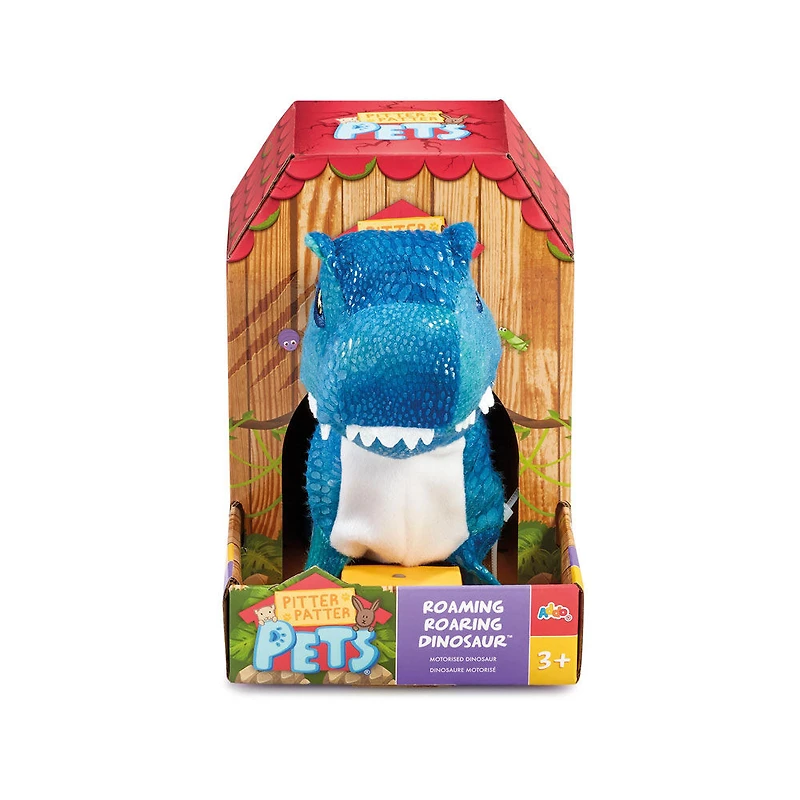 Pitter Patter Pets – Dinosaure itinérant rugissant – Notre exclusivité – Les styles et les couleurs peuvent varier