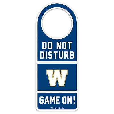CFL Winnipeg Bluebombers door hanger