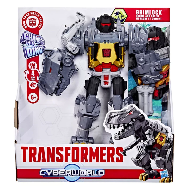 Transformers CYBERWORLD Grimlock Chomp & Battle