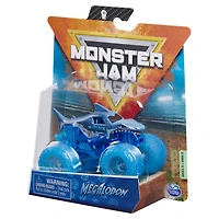 Monster Jam, Monster truck Megalodon officiel, véhicule en métal moulé, série Elementals, échelle 1:64