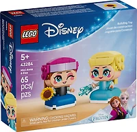 LEGO Disney La Reine des Neiges Anna et Elsa Miniatures, Deux Personnages en Briques de La Reine des Neiges pour les 5 Ans et Plus 43284