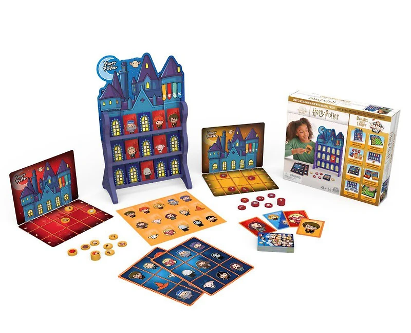 Wizarding World, Harry Potter Games HQ Checkers Tic Tac Toe Memory Match Go Fish Bingo Card Games Fantastic Beasts Gift