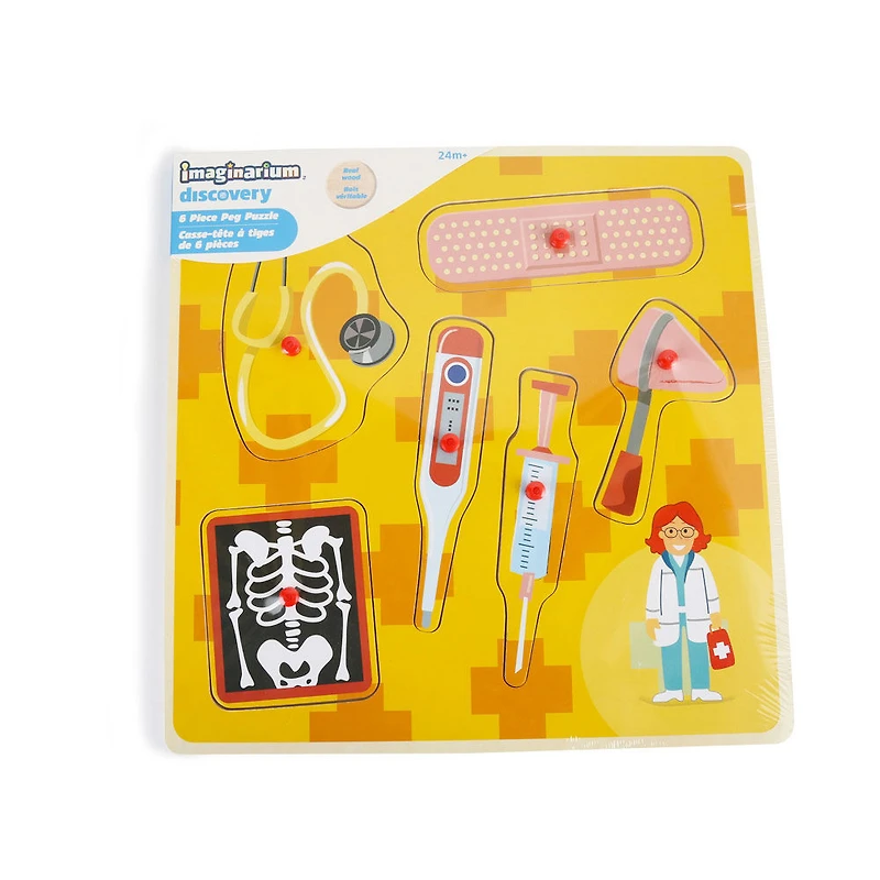 Imaginarium Discovery - 6 Piece Peg Puzzle Assortment