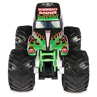 Monster Jam, Monster truck Grave Digger officiel, véhicule en métal moulé, échelle 1:64, Jouets pour garçons à partir de 3 ans