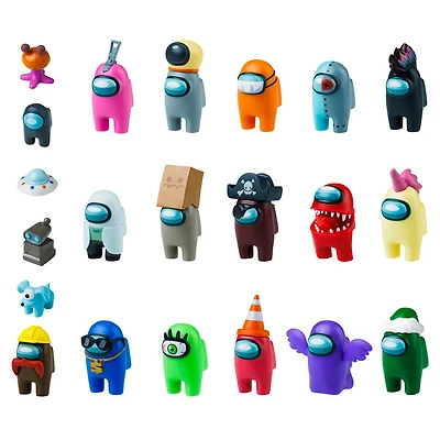 Emballage opaque de 1 figurine Among Us - 1 par commande, la couleur peut varier (Chacun vendu séparément, sélectionné au hasard)