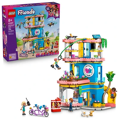 LEGO Friends Le Pavillon de l'Amitié de Heartlake City - Ensemble de Jouet - 5 Minipoupées - Un Chat, un Gecko, un Lapin - 42689