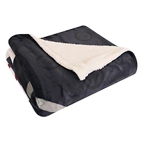 Couverture en polaire Sherpa à motif sportif des Jets de Winnipeg de la LNH(50 x 60)