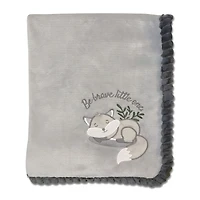 Koala Baby - Ribbed Blanket Fox - Grey