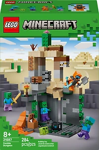 LEGO Minecraft Le Donjon aux Zombies - Jouet de Construction de Jeu de Simulation, Ensemble de Jeu pour Enfants de 8 Ans et Plus - 21587