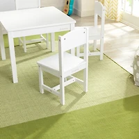 Ensemble Table et 4 chaises Farmhouse - Blanc