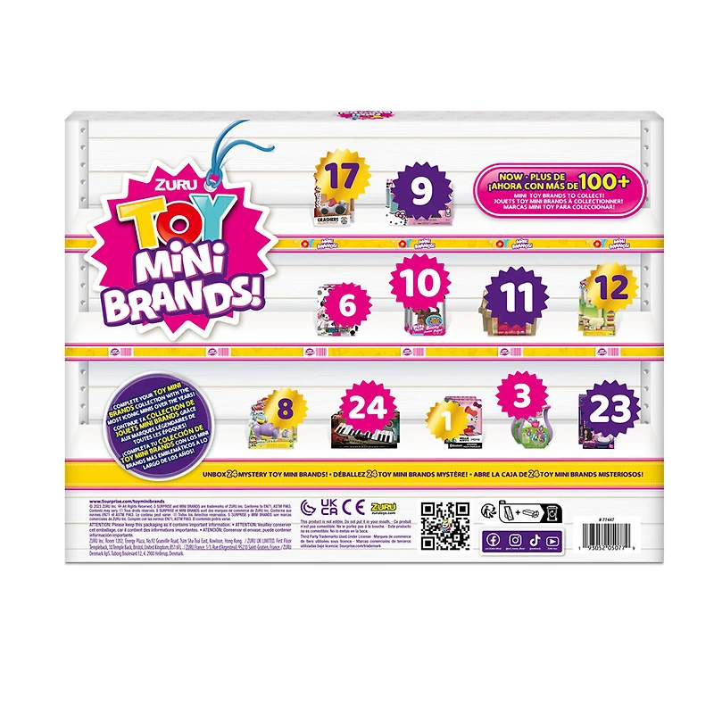 Calendrier de l'Avent de Mini Brands de jouets en édition limitée, avec 4 Minis exclusifs par ZURU
