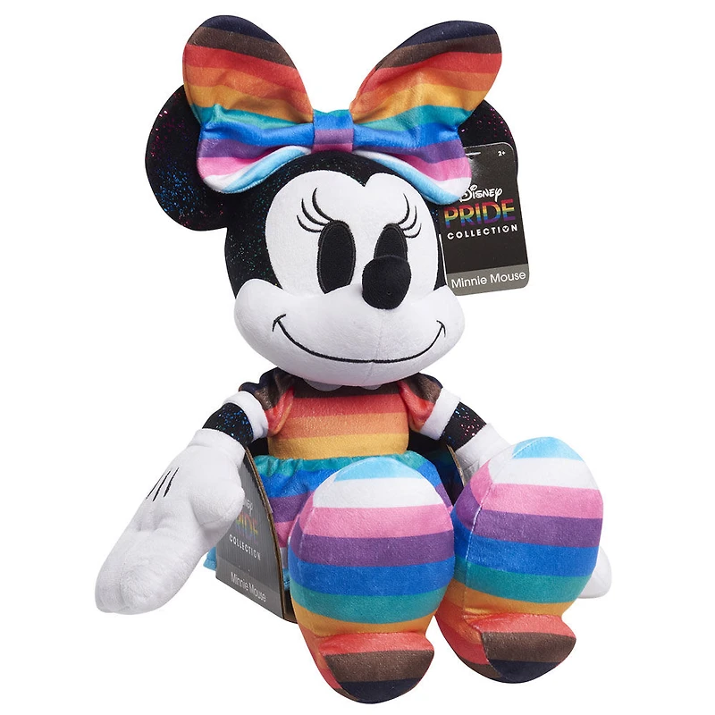 Grande peluche Minnie Mouse de 38 cm de haut, collection Disney Pride