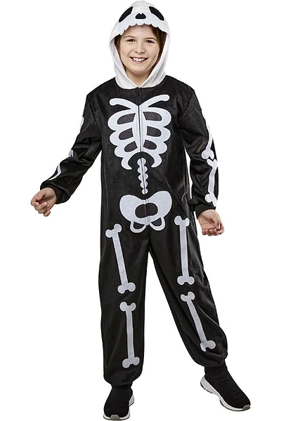 Combinaison à capuche confortable Squelette Rubies pour enfants