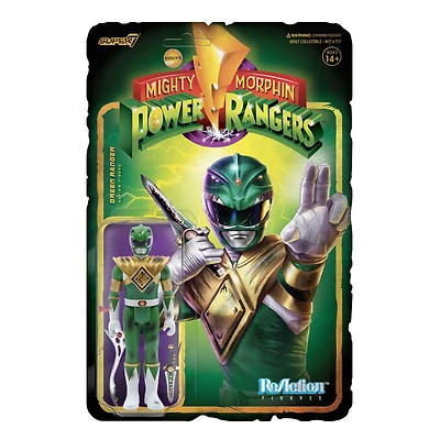 Mighty Morphin' Power Rangers Reaction Figure - Green Ranger (Battle Damaged)