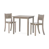 Forever Eclectic Café Kids Table & Chairs Set, Dusty Heather
