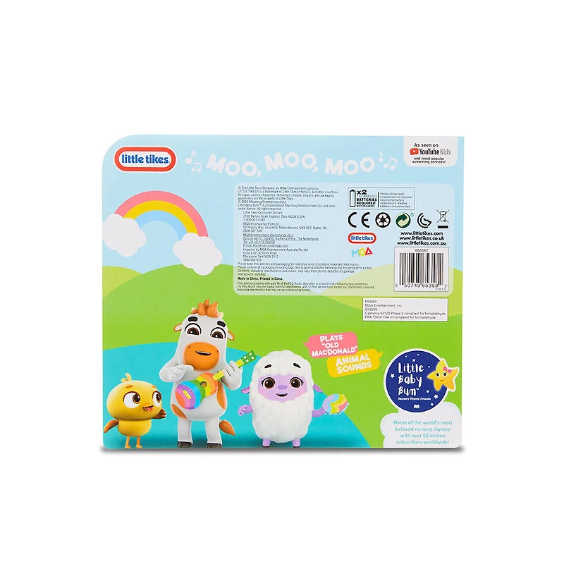 Casse-tête musical avec 5 grosses pièces en bois Little Baby Bum jouant " Le Vieux MacDonald " - Édition anglaise