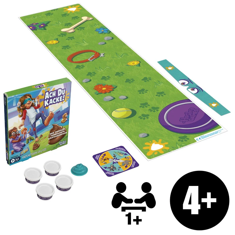 Don't Step in It! Game with Animal Moves Spinner - English Version