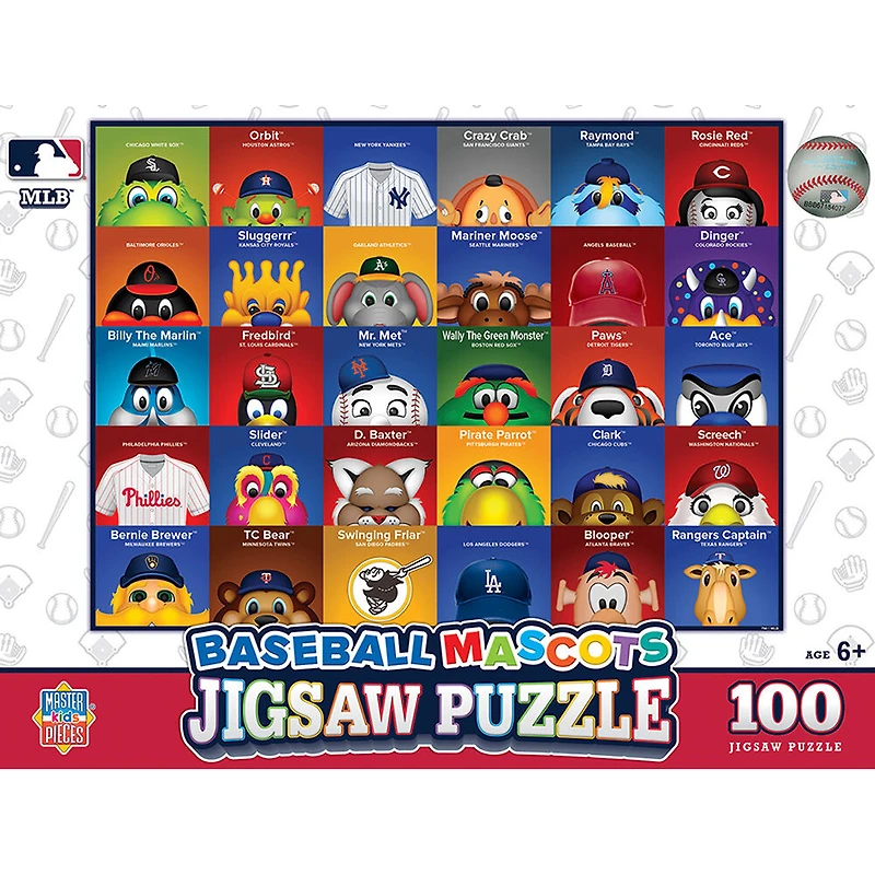 Masterpieces Puzzle Company MLB Mascots casse-tête de 100 pièces - Édition anglaise