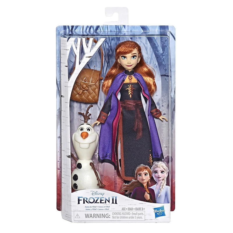 Disney Frozen - Poupées Anna avec figurine Olaf à assembler