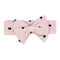 Baby Mode 3 Piece Legging and Headband Set: Pink Bow 3M