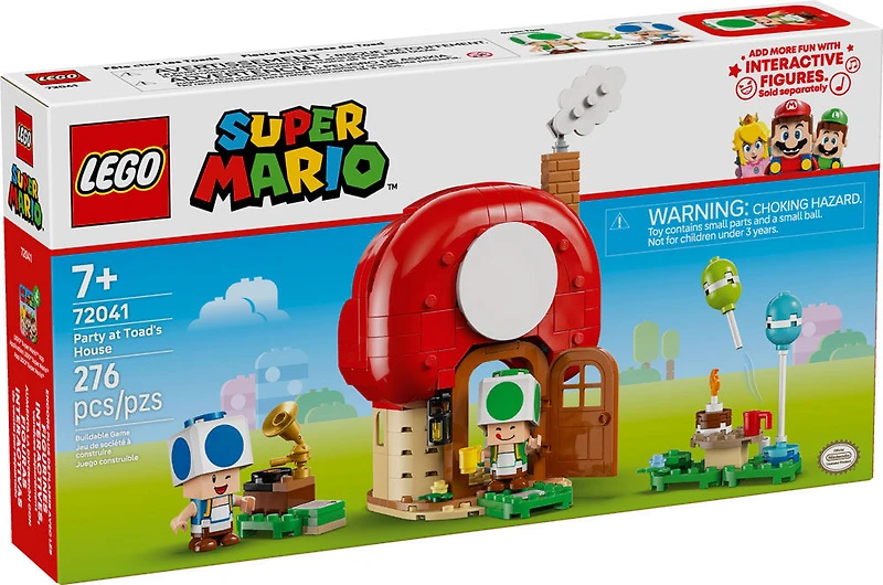 LEGO Super Mario Fête chez les Toads, Jouet pour Garçons, Filles et tous les Amateurs, Petit Cadeau pour Enfants 72041
