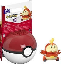 MEGA - Pokémon - Figurine articulée - Chochodile, Pokéball (19 pièces)