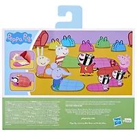 Peppa Pig, coffret Soirée pyjama de Peppa, 2 figurines et 3 accessoires thématiques, jouet préscolaire