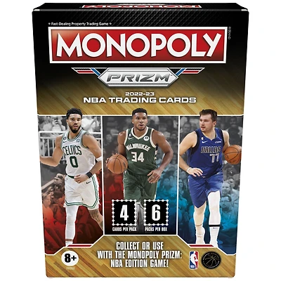 Monopoly Prizm: 2022-23 NBA Trading Cards Booster Box, 24 Prizm Cards, Collect or Use with Monopoly Prizm: NBA Edition Game