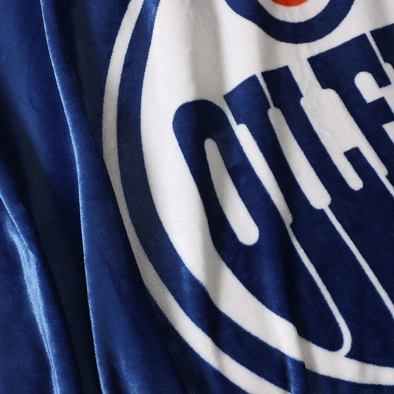 Couverture en peluche de LNH Edmonton Oilers, (60"x70")
