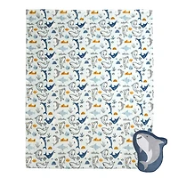 Ensemble de couverture et oreiller de requin