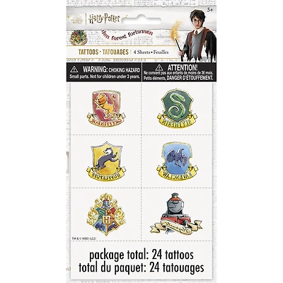 Harry Potter Color Tattoo Sheets 4ct