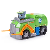 PAW Patrol - Camion de recyclage transformable de Rocky avec outils déployables et fourche hydraulique fonctionnelle