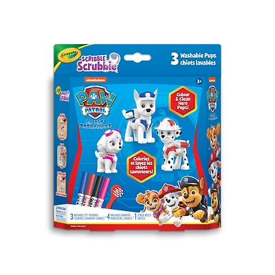 Crayola Paw Patrol Scribble Scrubbie Pets, 3 Count